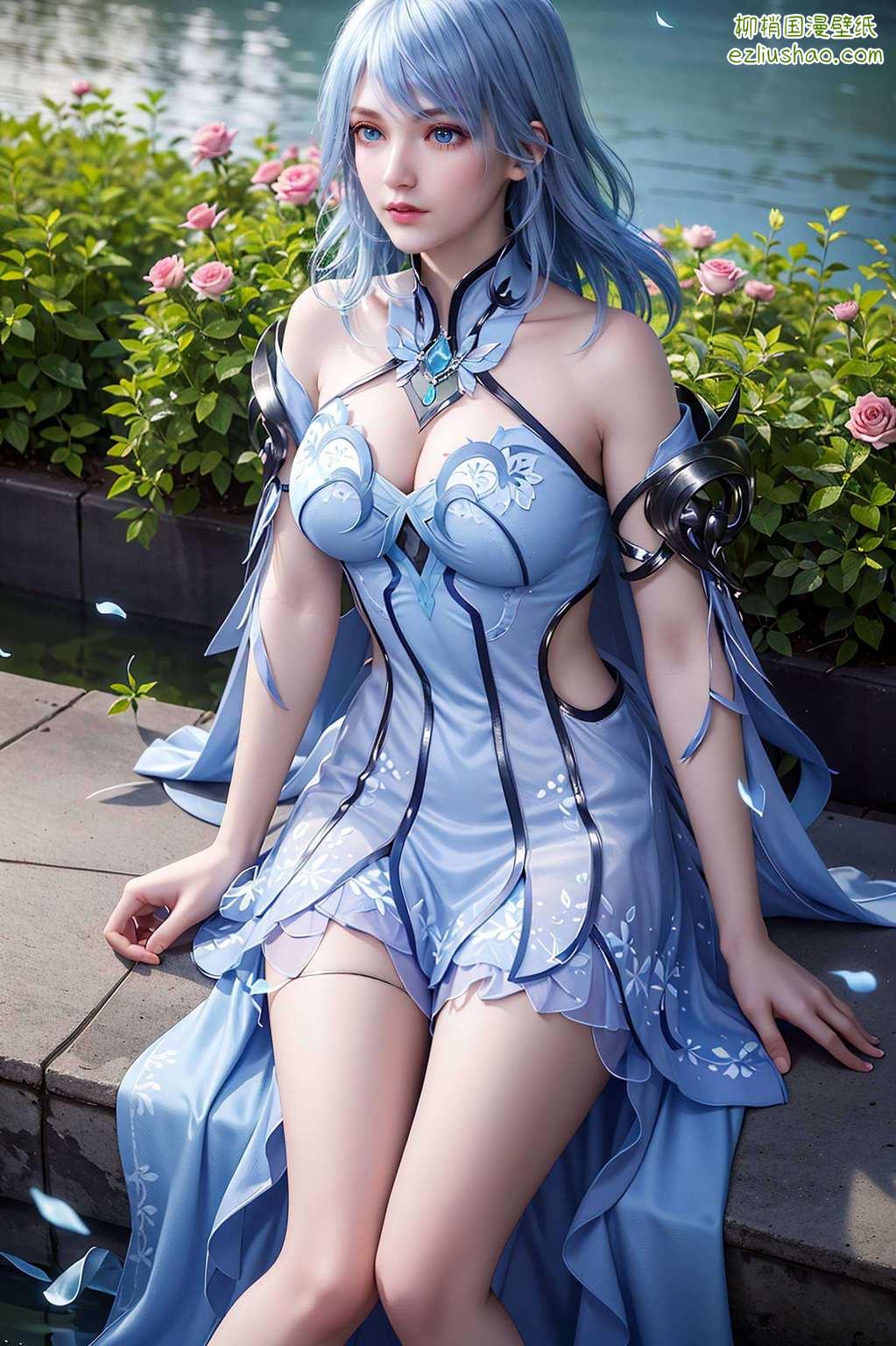 哎呦这可是斗罗大陆里的冰霜美人儿
