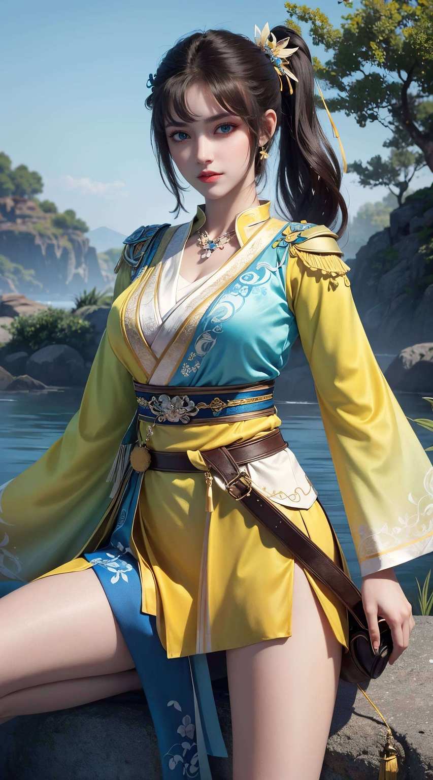 想要她的壁纸高级一点？简单！把少年歌行里的她放在苹果古香古色的背景里这位国漫界的女神