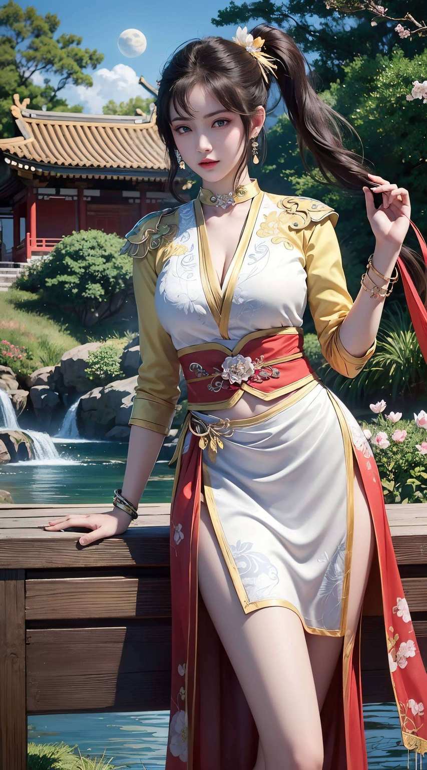 嘿壁纸上她的身影仿佛跃然纸上