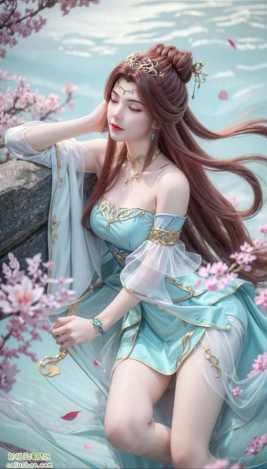 苏灵韵大人的动态壁纸图片今天给大家带来一款超级养眼的电脑壁纸！这款壁纸以国漫百炼成神中的女神苏灵韵大人为主题