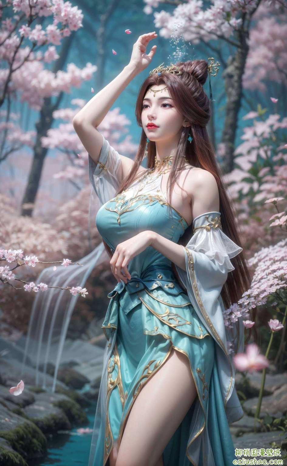 各位壁纸上瘾的小伙伴们她那灵动飘逸的古装造型