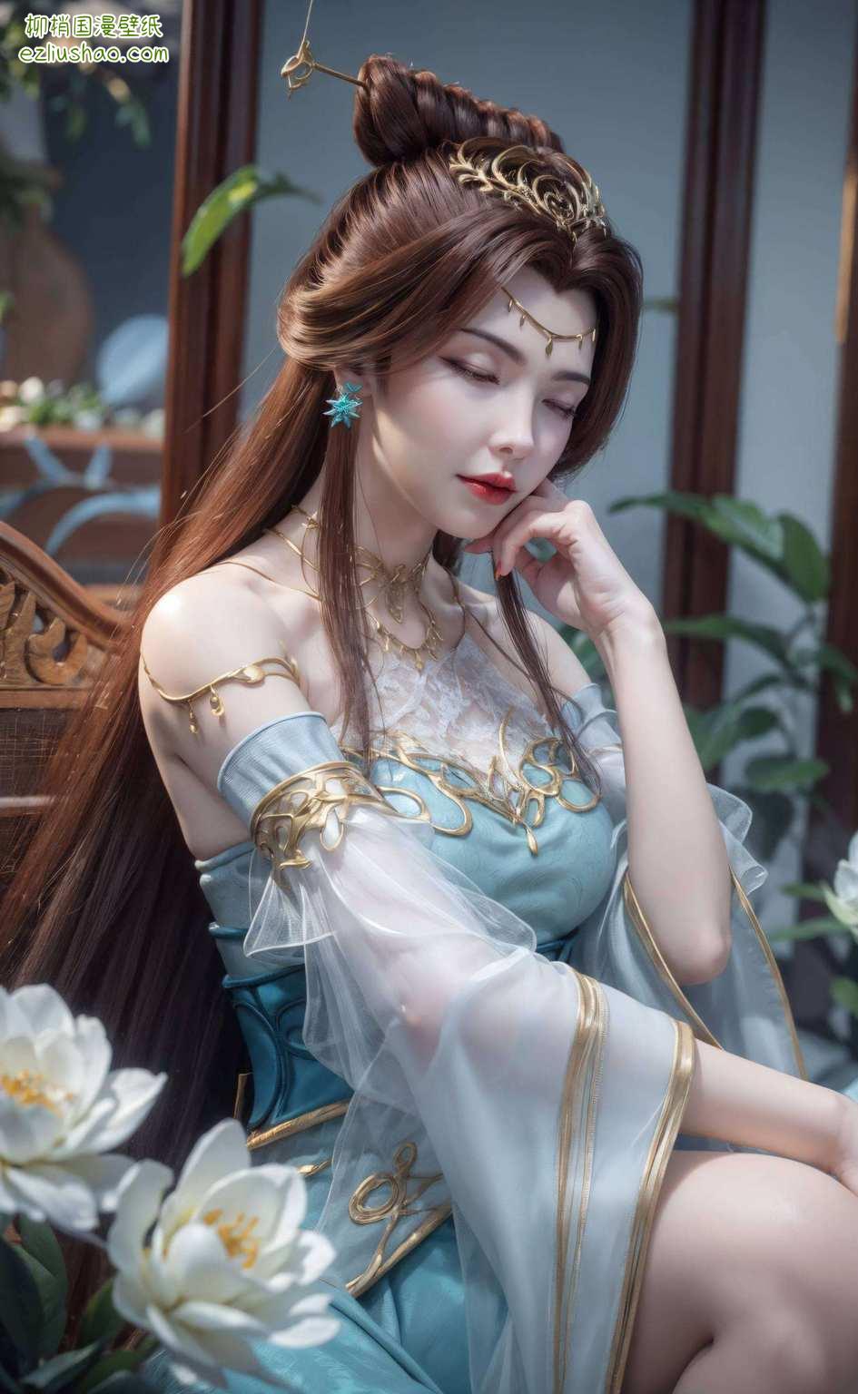 翩翩起舞于壁纸之间美女如云
