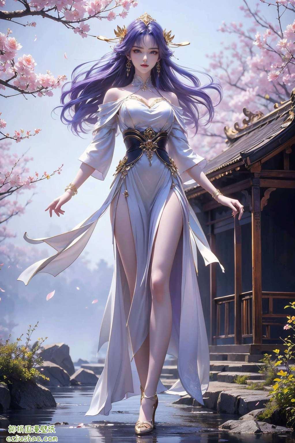 燃烧天穹下动漫女神婉约动人
