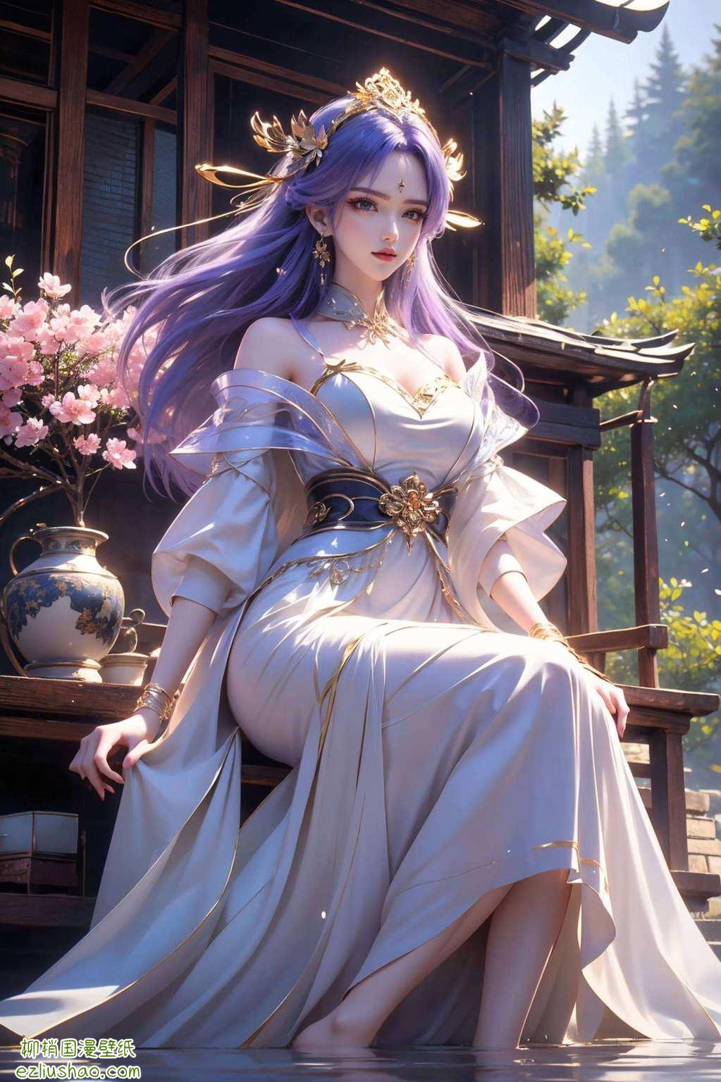 各位漫迷们！今天给大家带来一份古香古色的视觉盛宴！🎨 想要百炼成神？先来一睹天穹长老高清手机壁纸的尊容吧！这位长老可是国漫界的颜值担当与她们共度美好时光