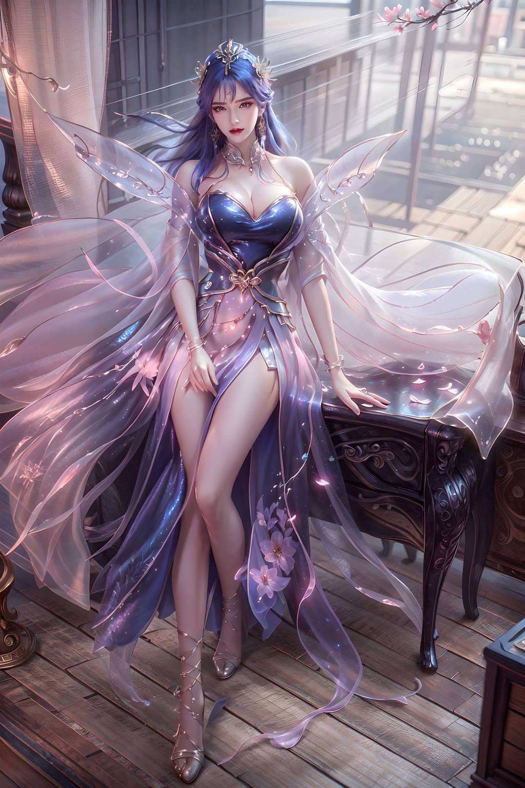 化作壁纸古韵无边！嘻嘻旁边的国漫美女们