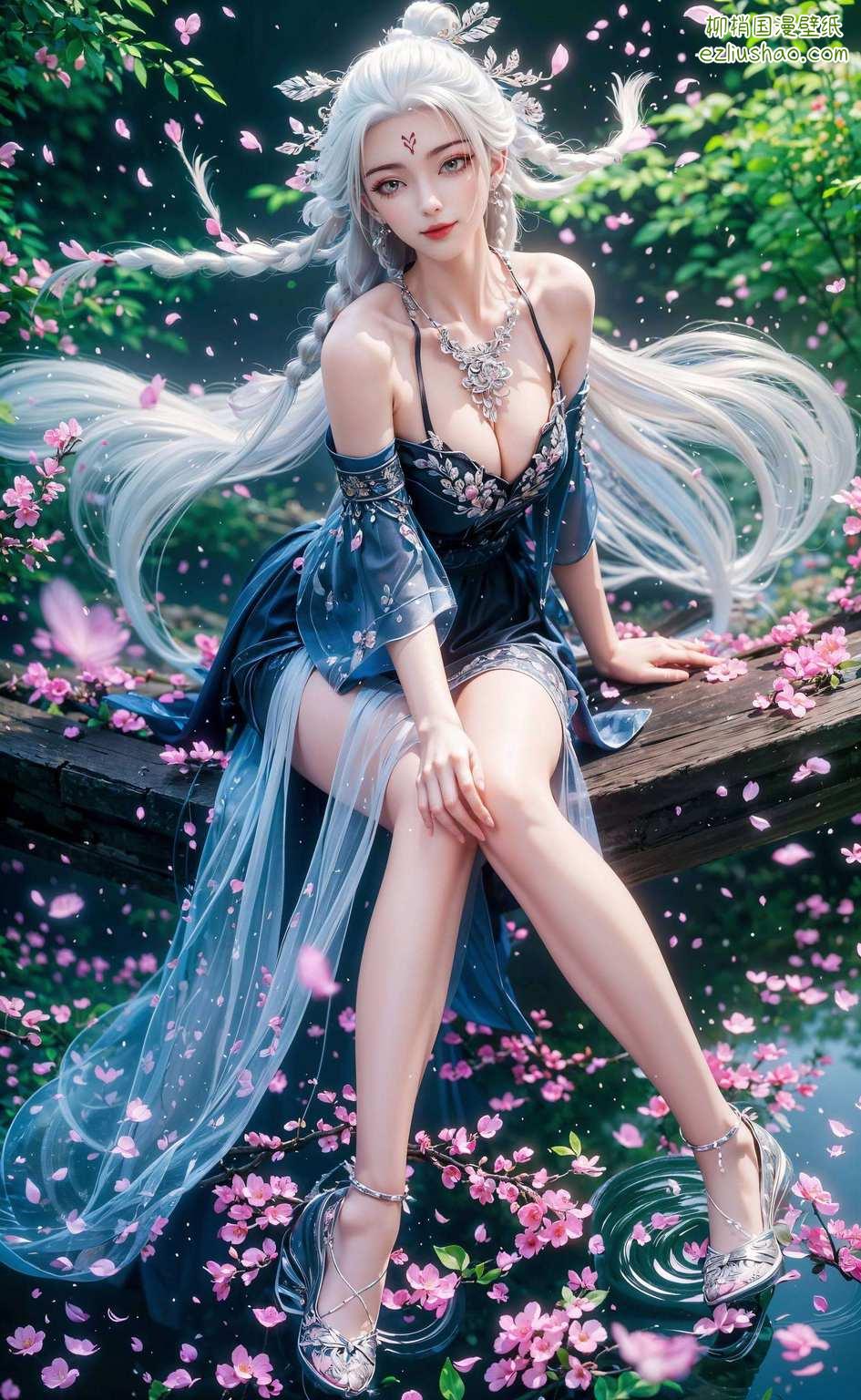 美图如梦似幻小白壁纸映古韵