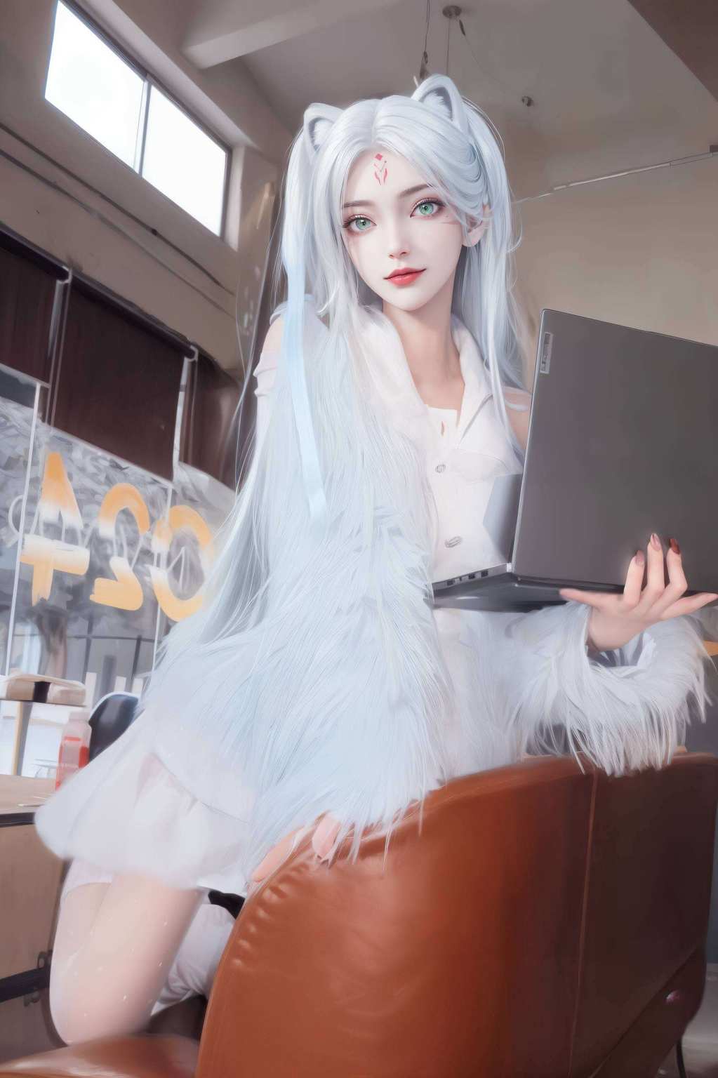 这位国漫界的清新女神以其独特的美感和神秘的玄幻气质