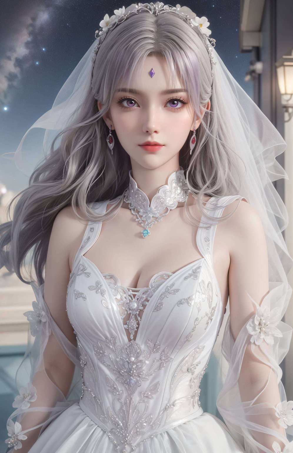 神秘感十足再加上国漫美女的温柔
