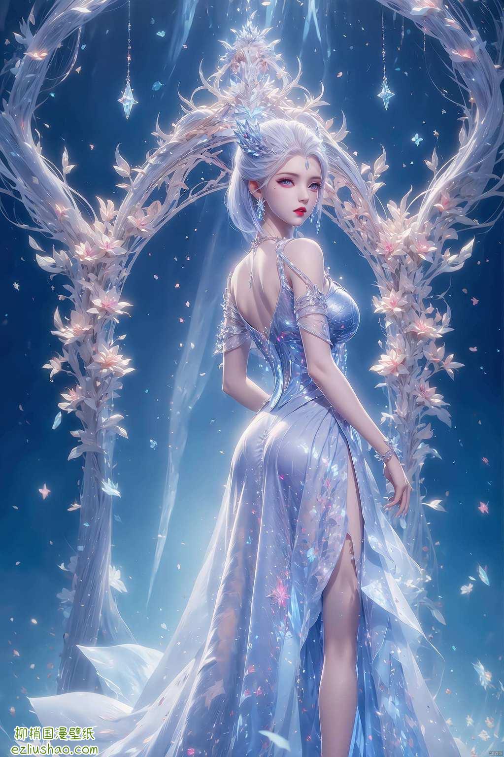 今天给大家带来一款绝世唐门的雪女手机壁纸嘿