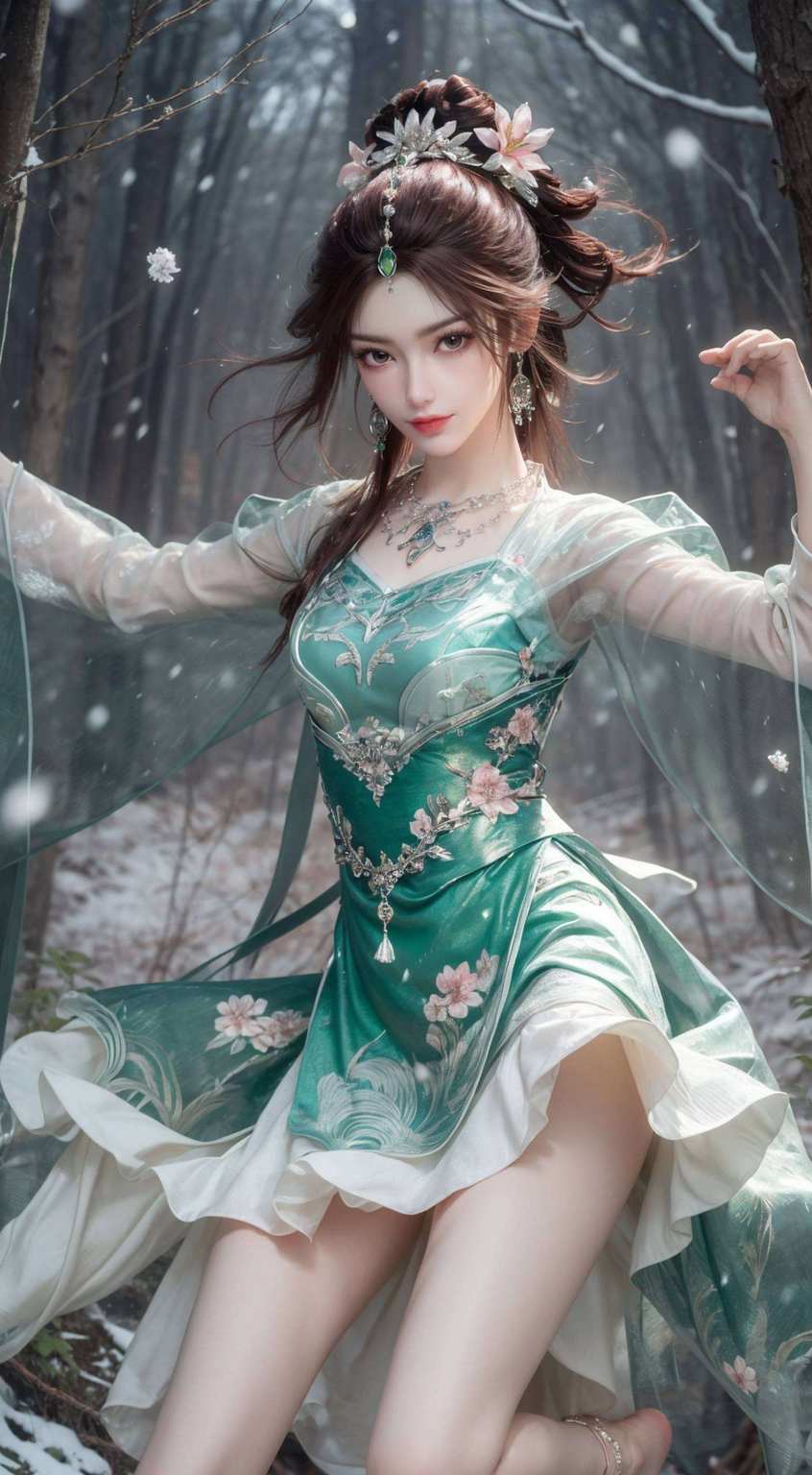 翩翩舞动于完美世界的古香古色之中让人一见倾心