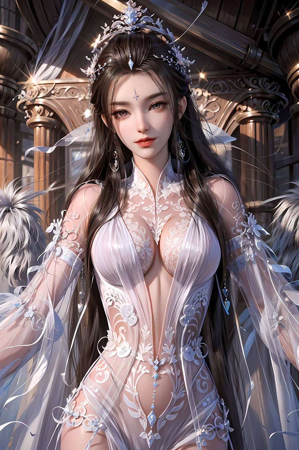 瑶台倾泻光如昼白马醉春意未央