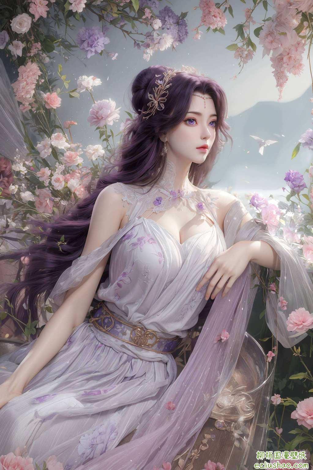 它是融合了国漫女神云曦的变身造型朋友们！今天给大家推荐一款超炫的国漫壁纸——云曦变装壁纸