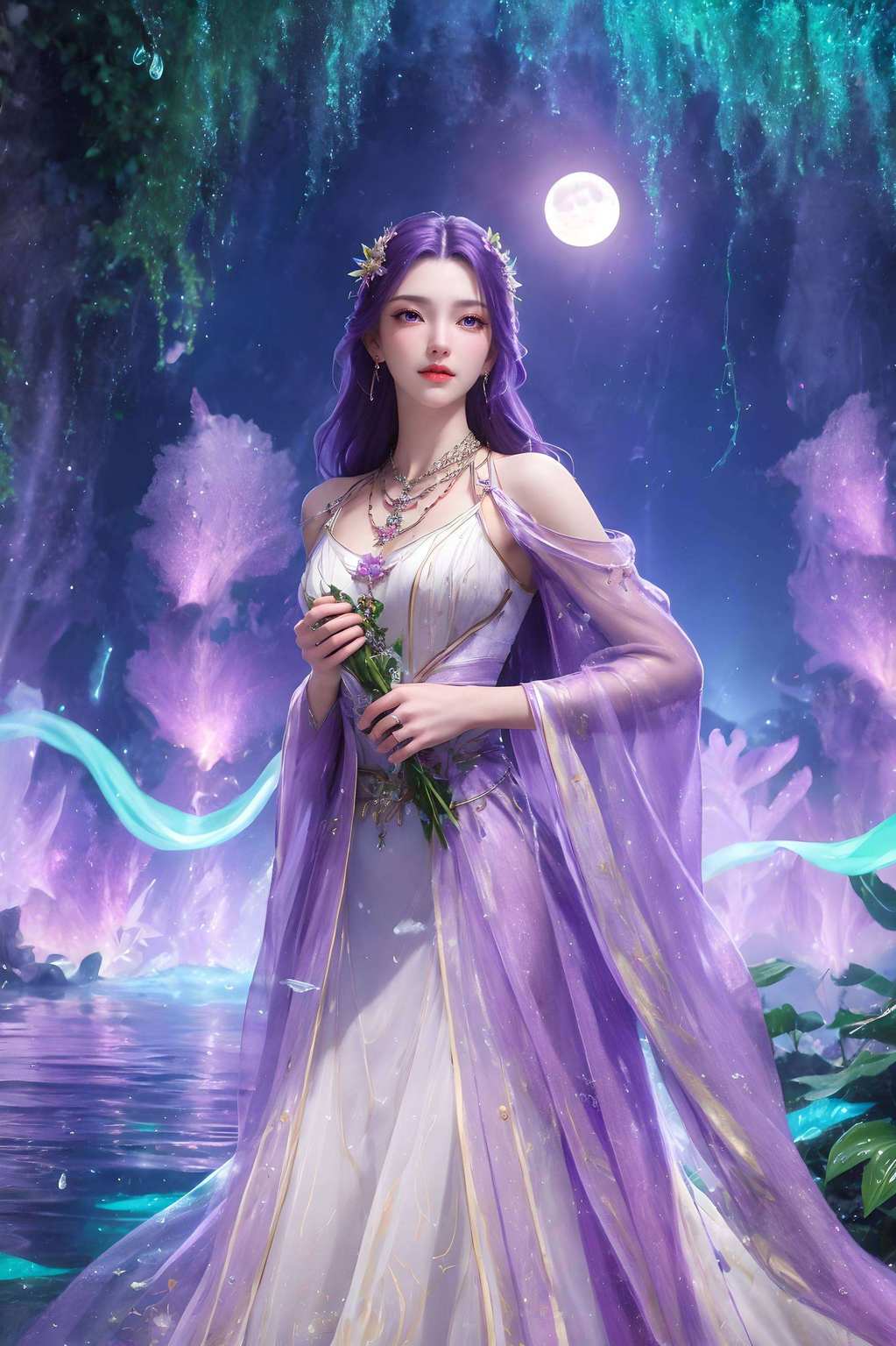 嘿美得仿佛从完美世界中走出的国漫女神