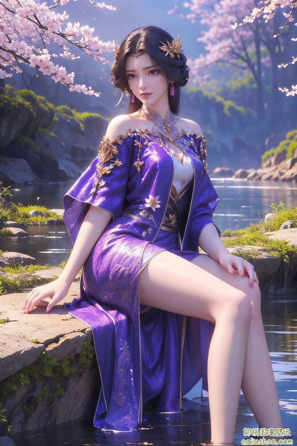 仙境国漫美女映屏