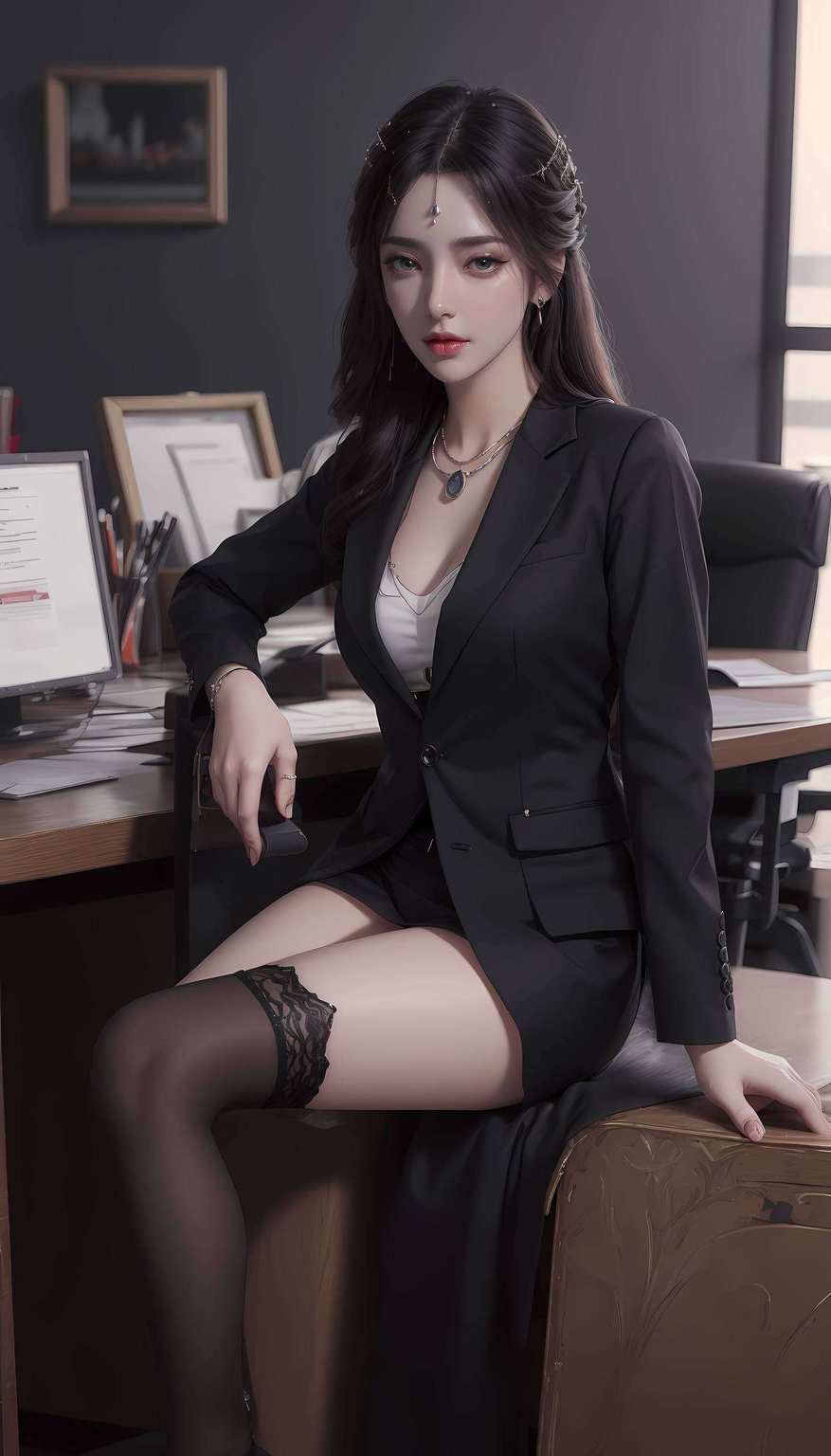 快来体验一下吧！简直是国漫女神的完美演绎！云曦那飘逸的长发、深邃的眼眸