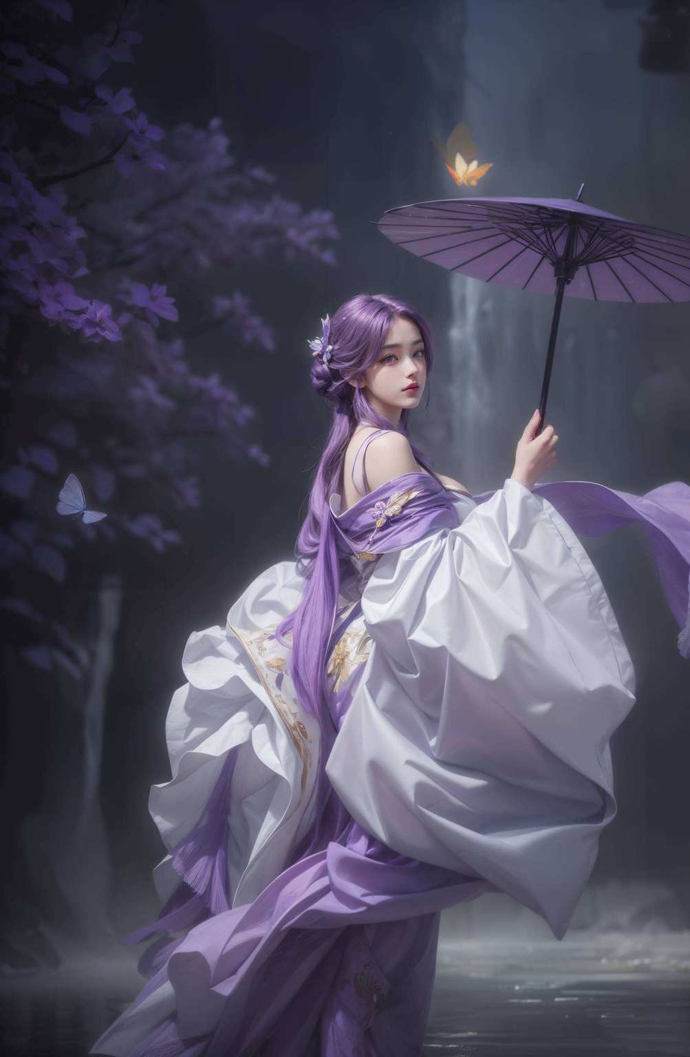 仿佛藏着无尽的故事；而云曦他的眼神深邃如夜