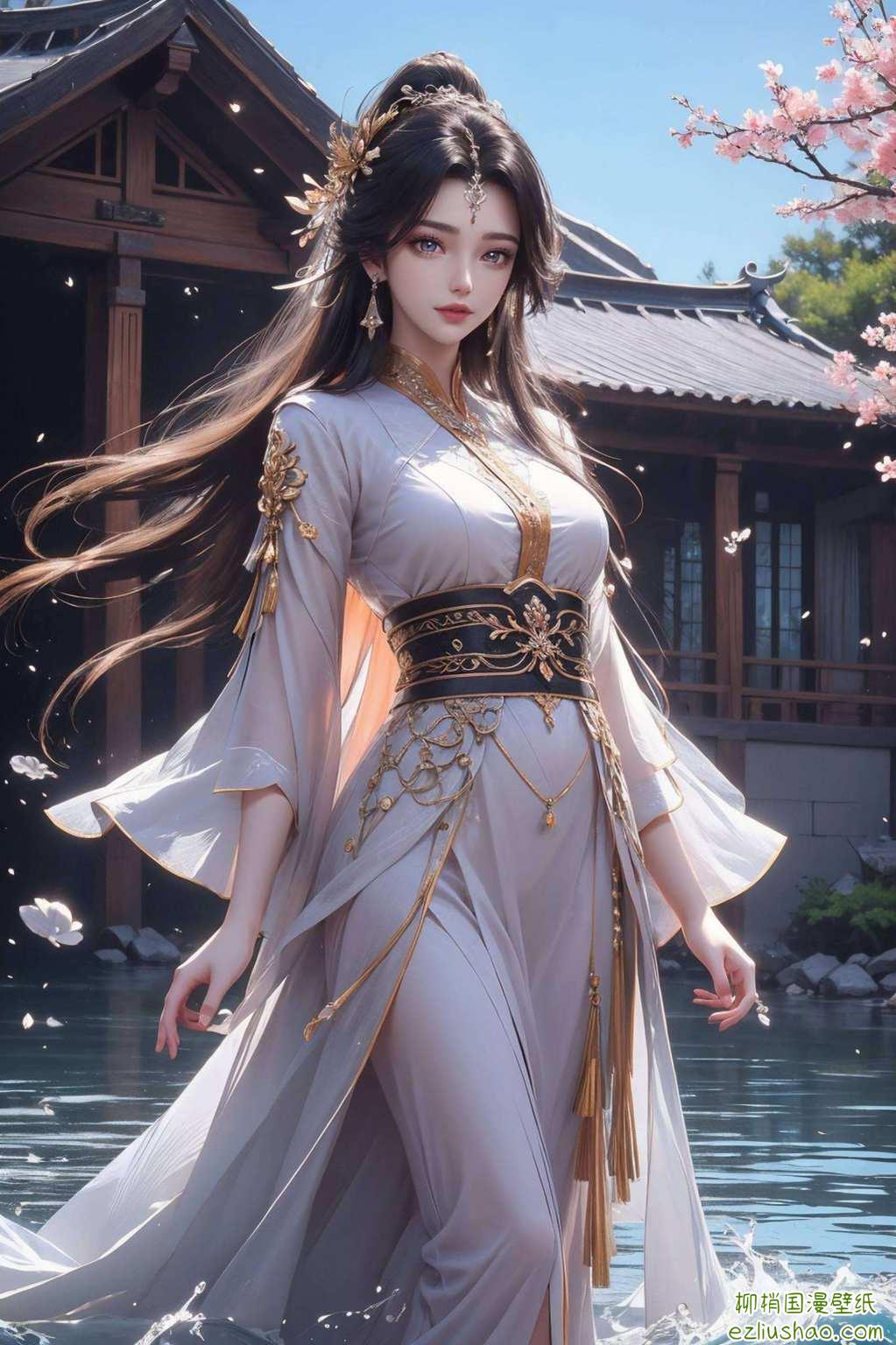 玉貌倩影壁纸绘其神韵