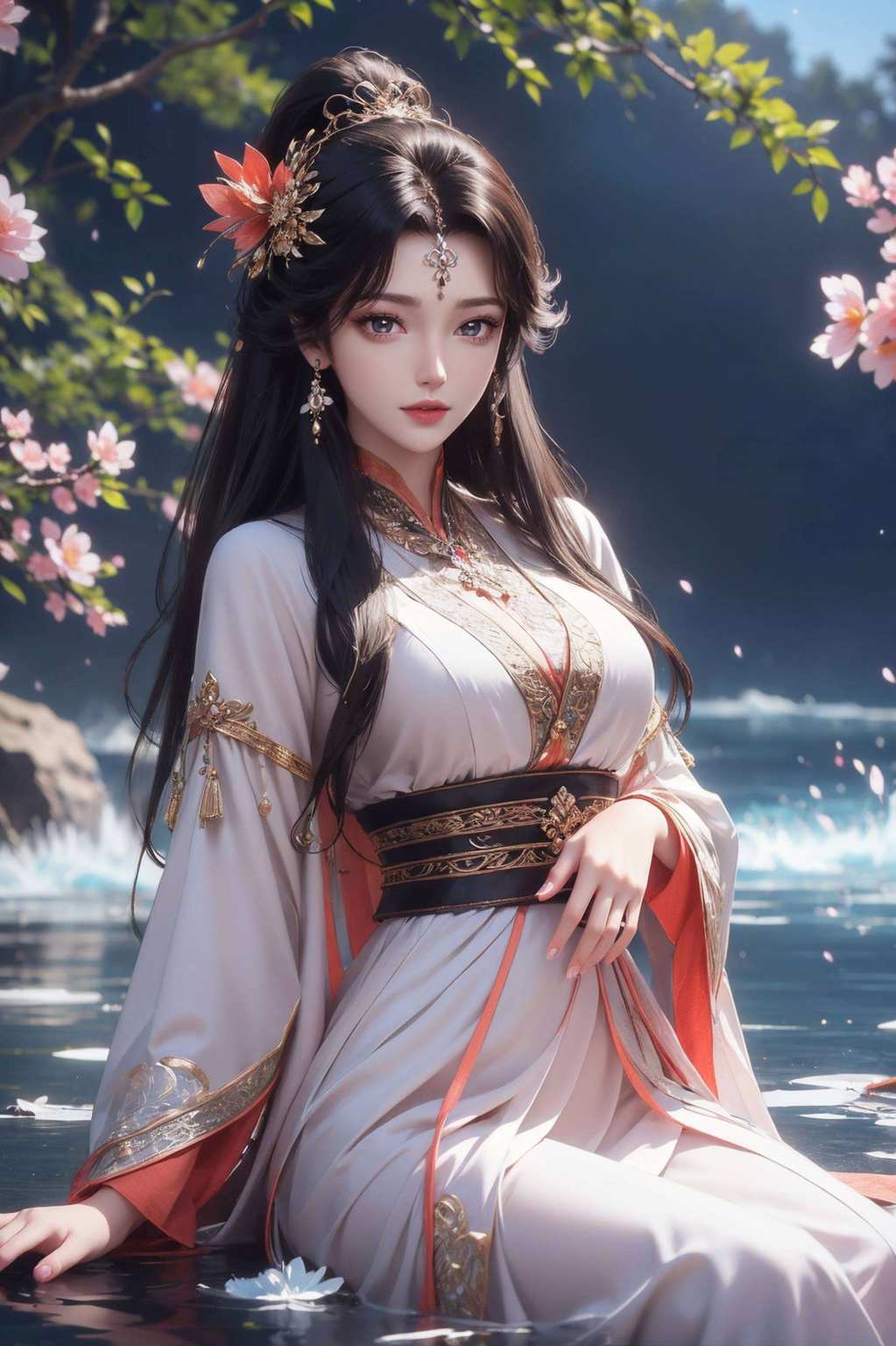 美得让人忍不住多看一眼平板壁纸上的她