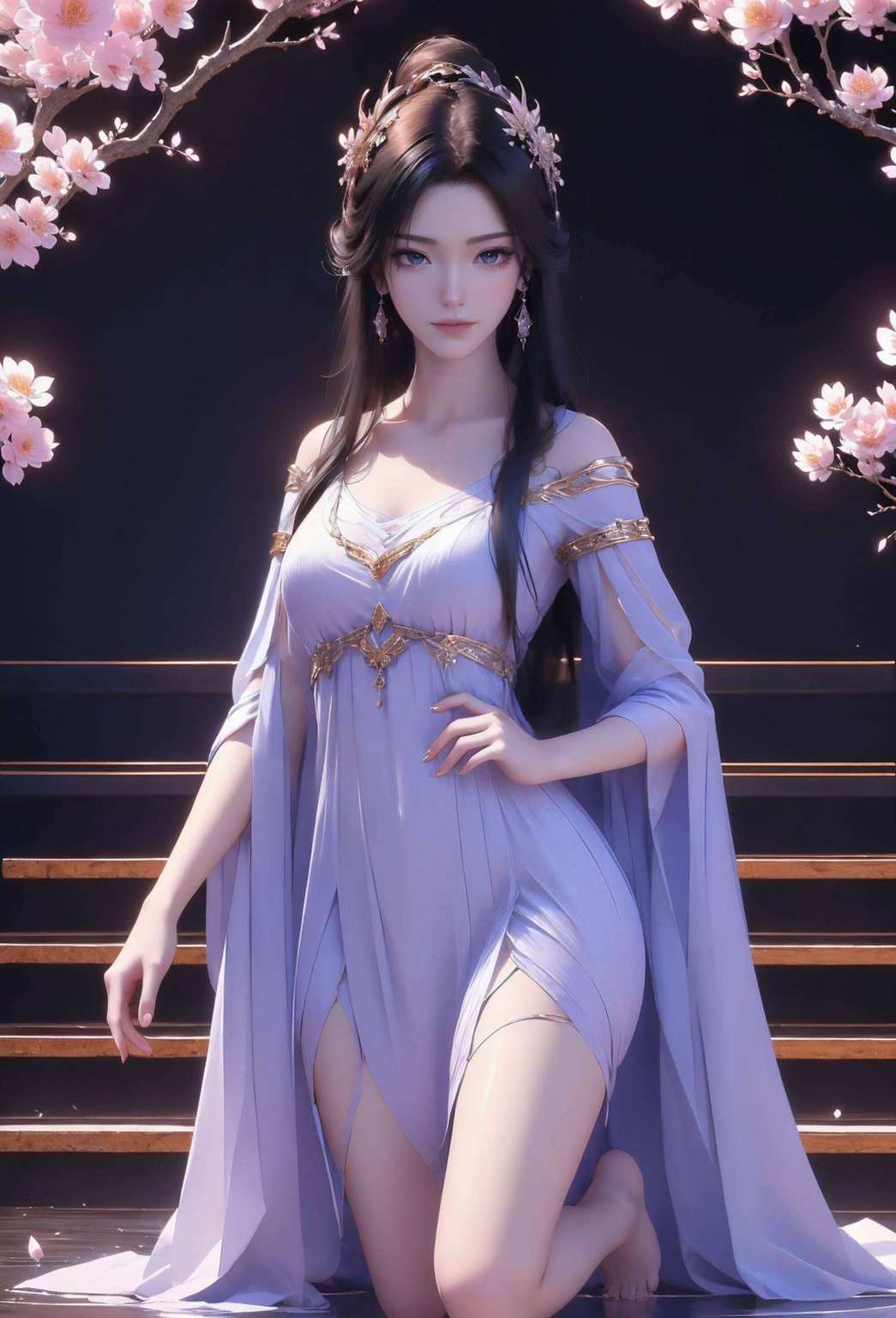 她的壁纸如梦幻般绚烂紫灵仙子飘然而至