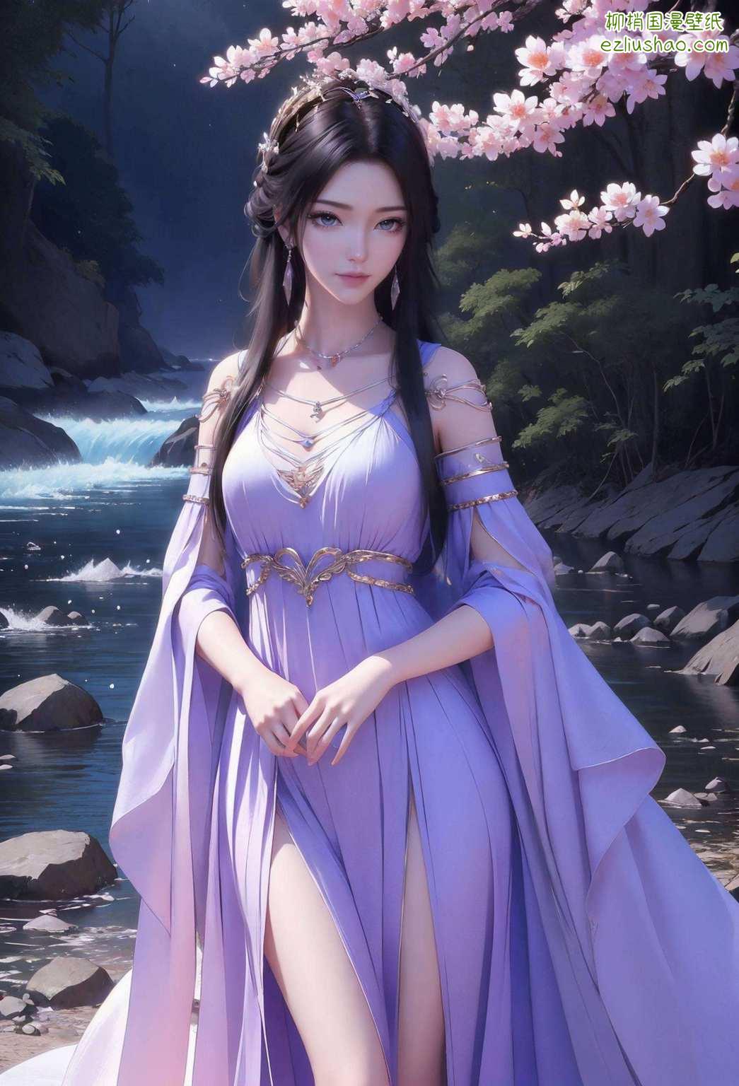 国漫女神尽显神采平板横屏映幽香；玄幻世界里