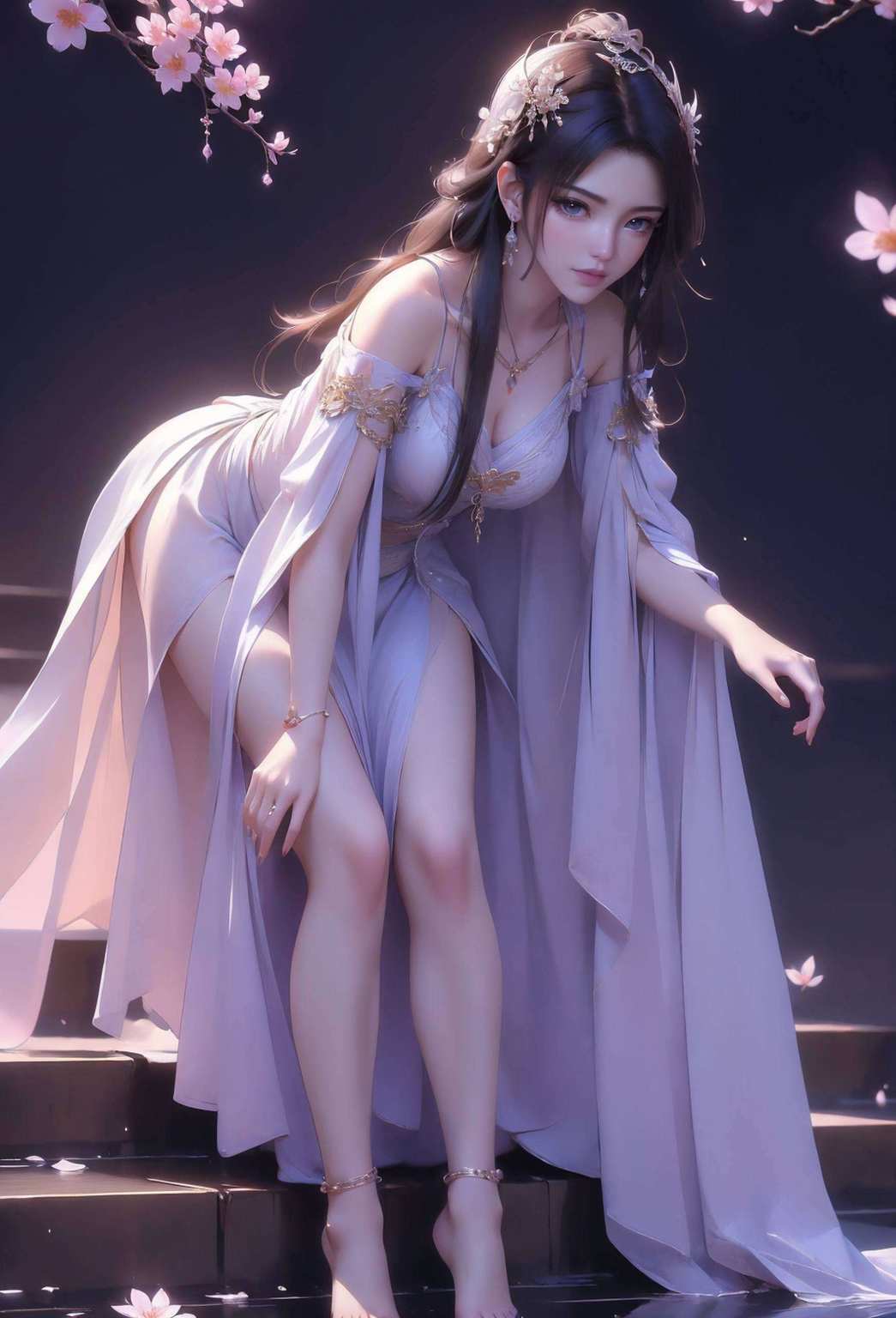 各位仙友横屏效果简直美爆了！这位紫灵小仙女
